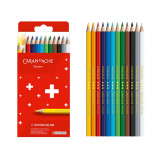 Kredki CARAN D'ACHE Swisscolor, kartonowe pudełko, 12 szt.