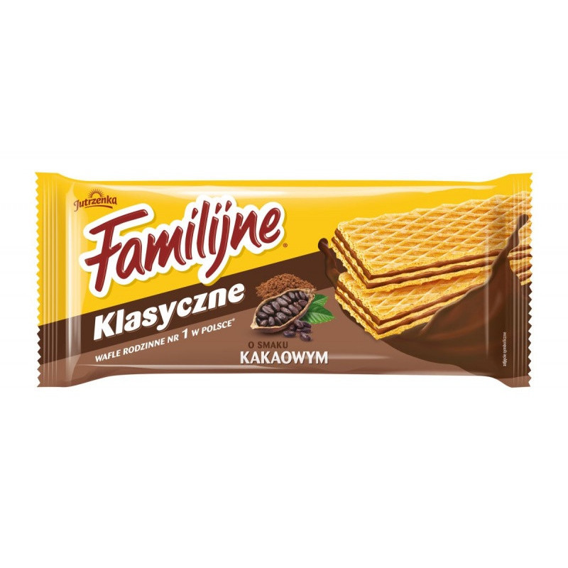 Wafle Familijne JUTRZENKA, 180 g, kakaowe
