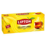 Herbata LIPTON czarna, Yellow Label, 25 torebek