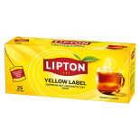 Herbata LIPTON czarna, Yellow Label, 25 torebek