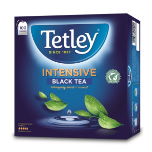 Herbata TETLEY Intensive Black, 100 torebek, z zawieszką