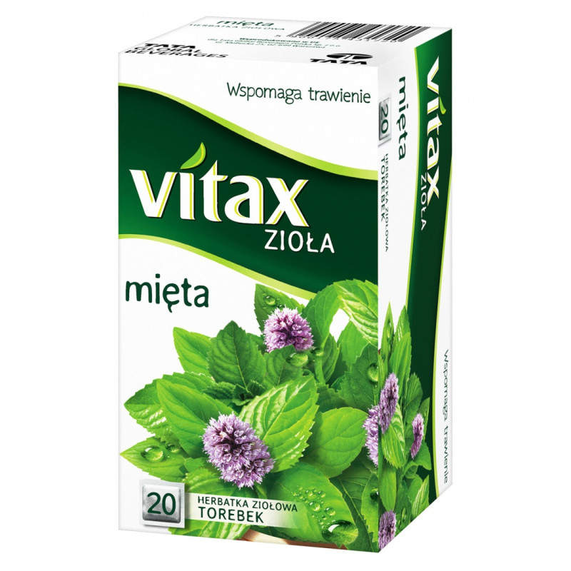 Herbata VITAX, mięta, 20 torebek