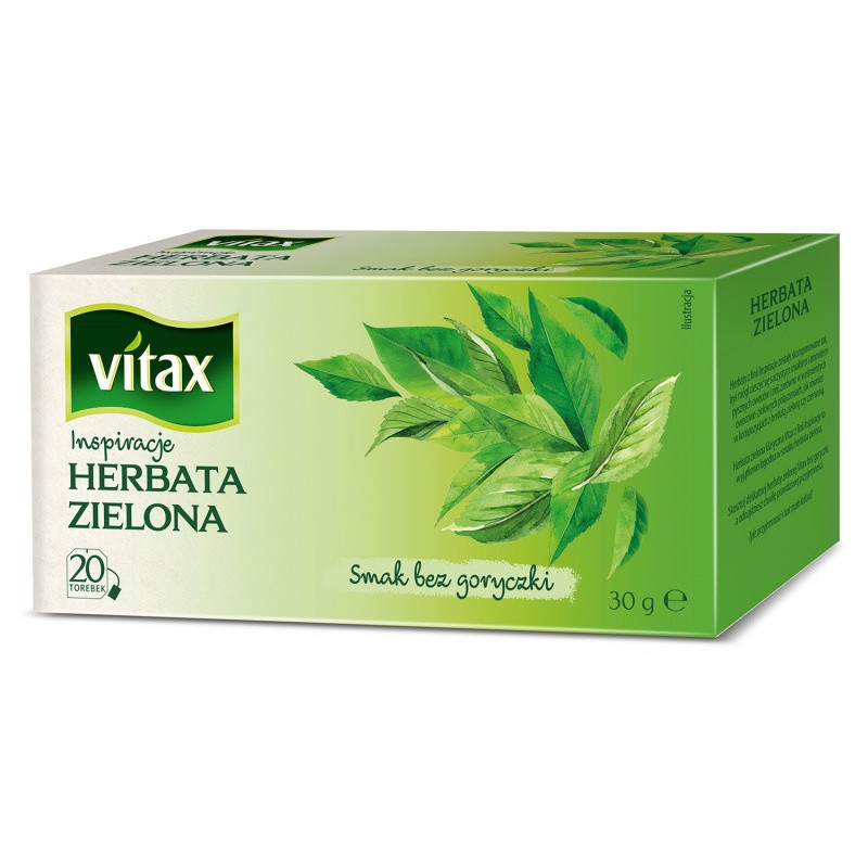 Herbata VITAX Inspirations, zielona, 20 torebek