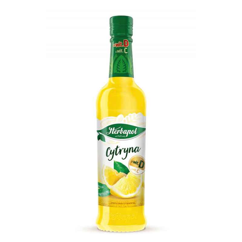 Syrop HERBAPOL Owocowa Spiżarnia, 420 ml, cytrynowy