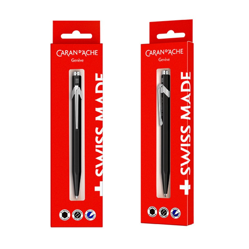 Długopis CARAN D’ACHE 849 Gift Box Black, czarny