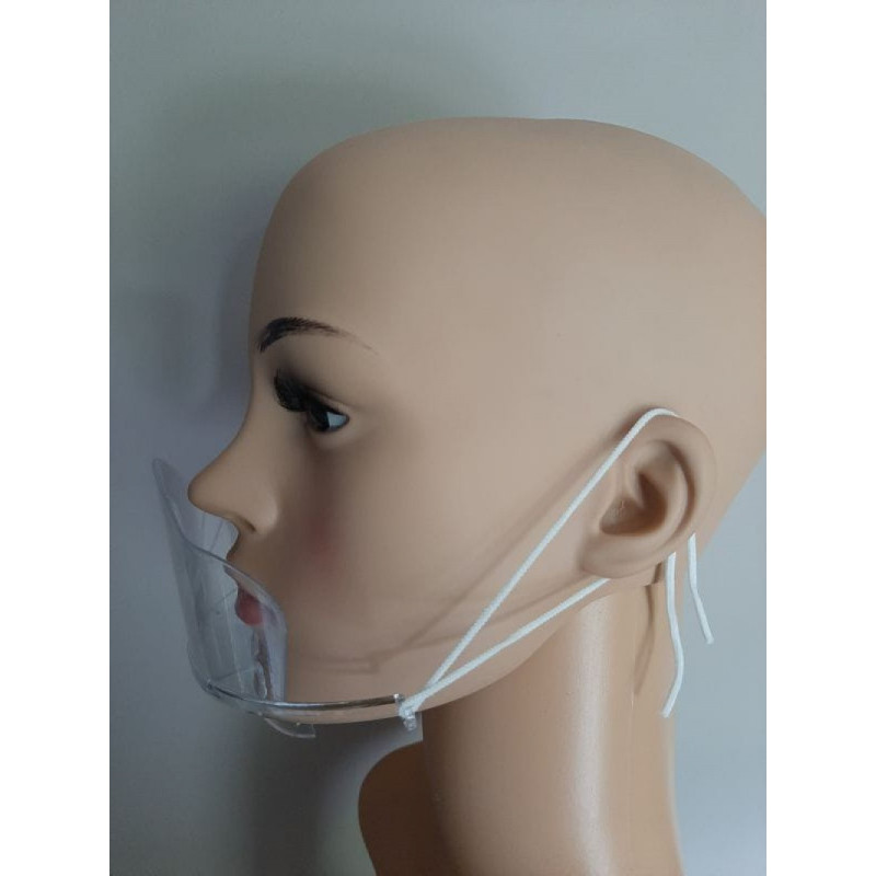 Mini przyłbica ochronna, wieokrotnego użytku, 1szt., transparentna