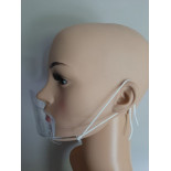 Mini przyłbica ochronna, wieokrotnego użytku, 1szt., transparentna