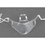 Mini przyłbica ochronna, wieokrotnego użytku, 1szt., transparentna