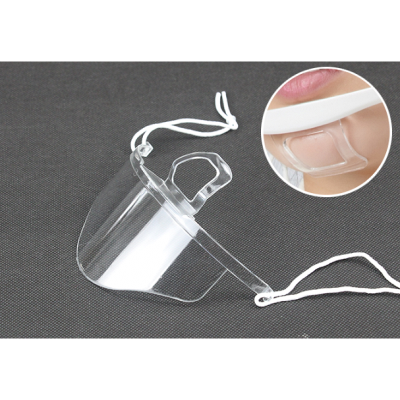 Mini przyłbica ochronna, wieokrotnego użytku, 1szt., transparentna