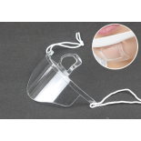 Mini przyłbica ochronna, wieokrotnego użytku, 1szt., transparentna