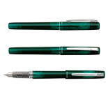 Pióro wieczne Platinum Prefounte Dark Emerald, M, w plastikowym opakowaniu, na blistrze, zielone