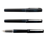 Pióro wieczne Platinum Prefounte Graphite Blue, F, w plastikowym opakowaniu, na blistrze, granatowe