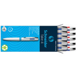 Długopis automatyczny SCHNEIDER TAKE 4, M, 4 kolory wkładu, biały