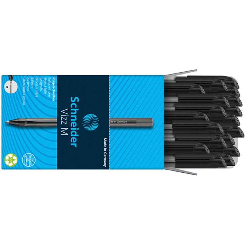 Długopis SCHNEIDER VIZZ, M, 1szt., czarny