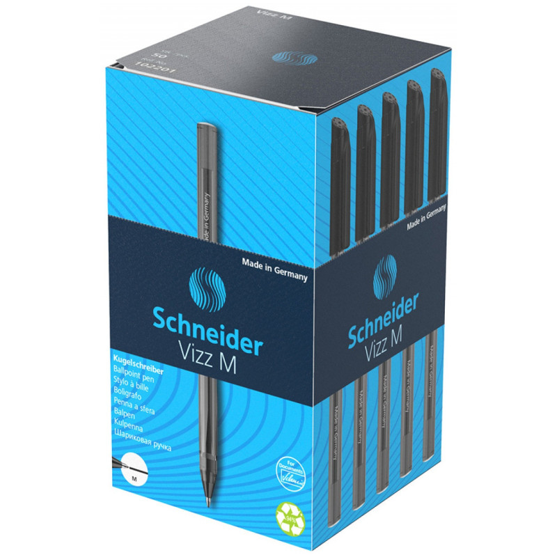 Długopis SCHNEIDER VIZZ, M, 1szt., czarny