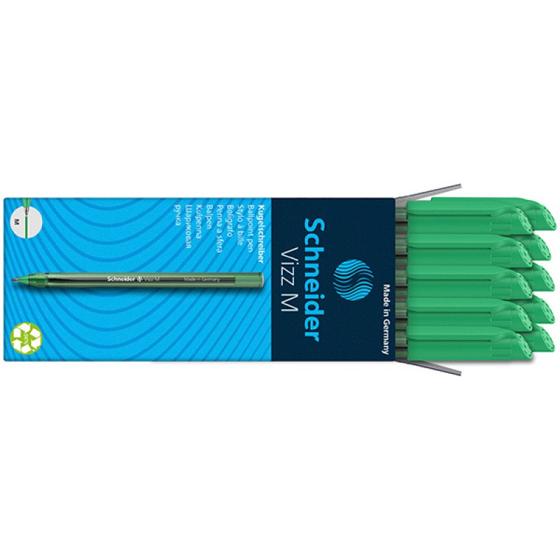 Długopis SCHNEIDER VIZZ, M, 1szt., zielony
