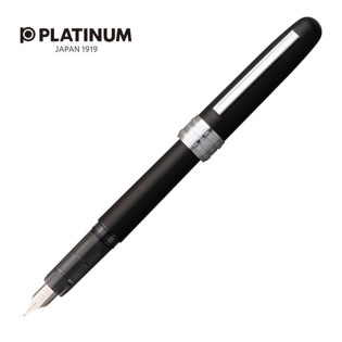 Pióro wieczne Platinum Plaisir Black Mist, F, czarne matowe