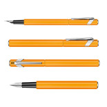 Pióro wieczne CARAN D'ACHE 849 Fluo Line, M, pomarańczowe