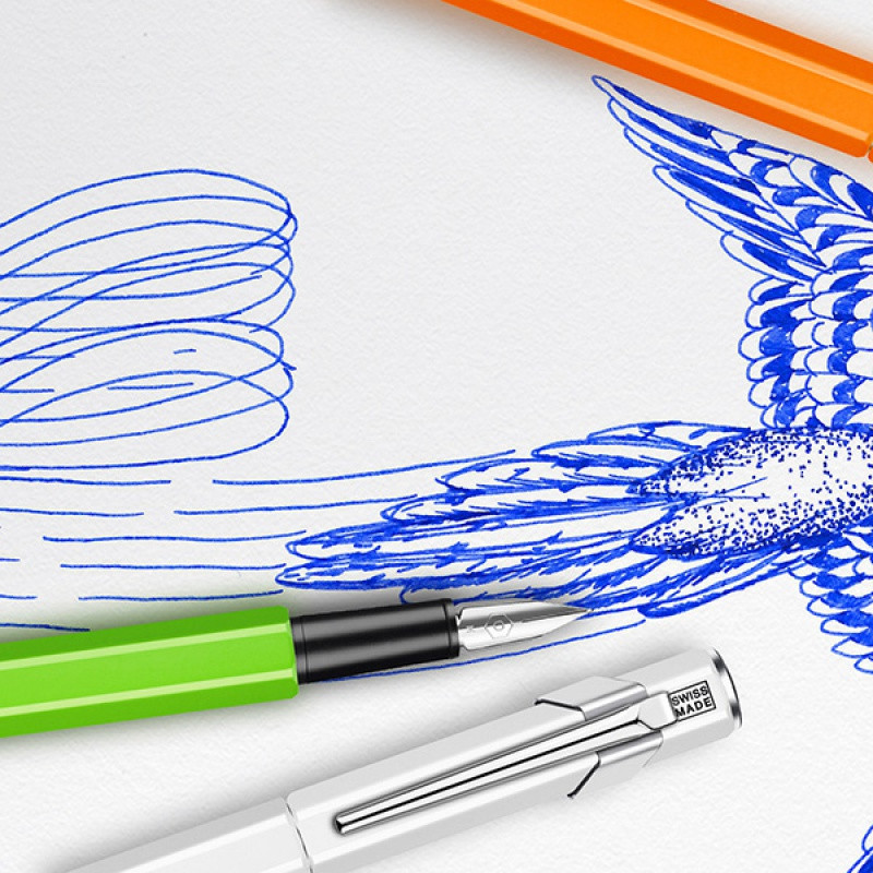 Pióro wieczne CARAN D'ACHE 849 Fluo Line, F, zielone