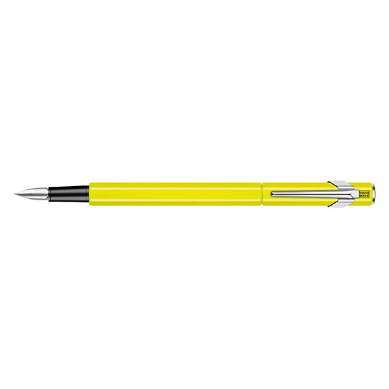 Pióro wieczne CARAN D'ACHE 849 Fluo Line, F, żółte