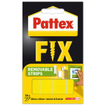Paski montażowe usuwalne PATTEX FIX, 10*40mm x 20mm
