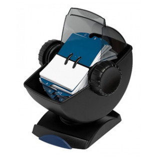 Kartoteka obrotowa, zamykana, na 500kart. wizytowych, czarna