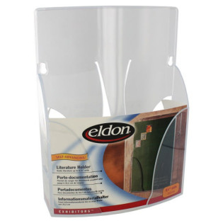 Półka naścienna na dokumenty, 3 przegrody, 34,8x7,9x50,5, nietłukąca, przezroczysta