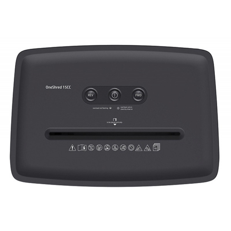 Niszczarka HP ONESHRED 15CC, ścinki, P-4, 15 kart., 20l, jasnoszara