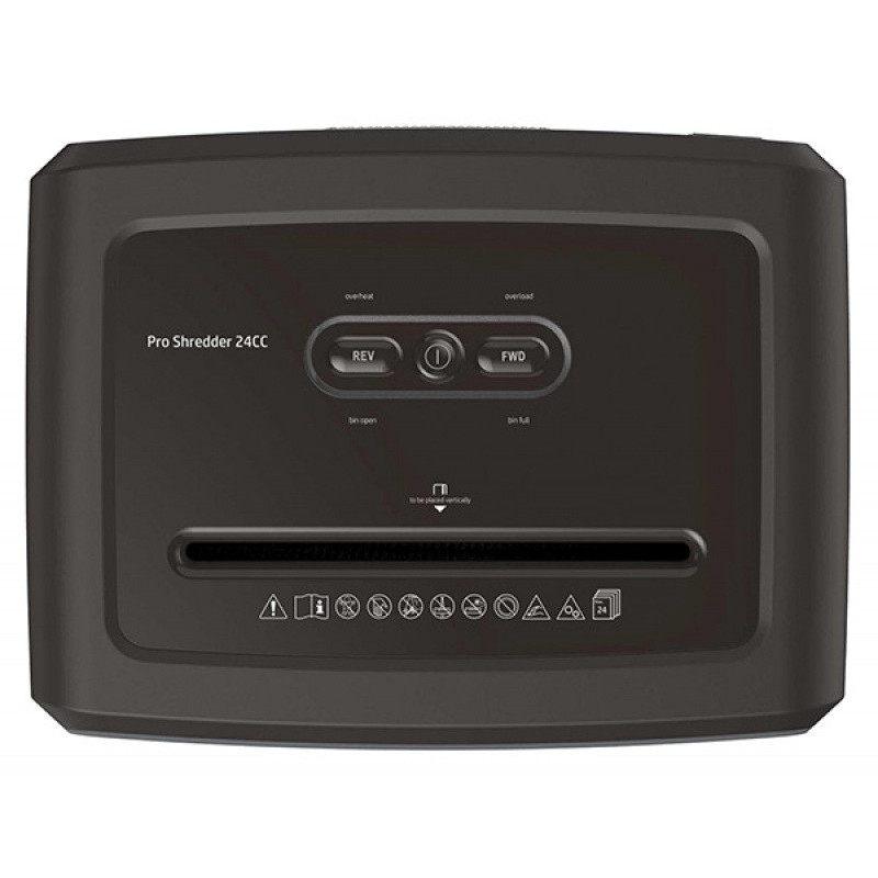 Niszczarka HP PRO SHREDDER 24CC, ścinki, P-4, 24 kart., 30l, ciemnoszara