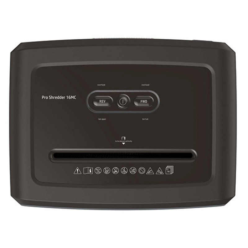 Niszczarka HP PRO SHREDDER 16MC, mikrościnki, P-5, 16 kart., 30l, ciemnoszara