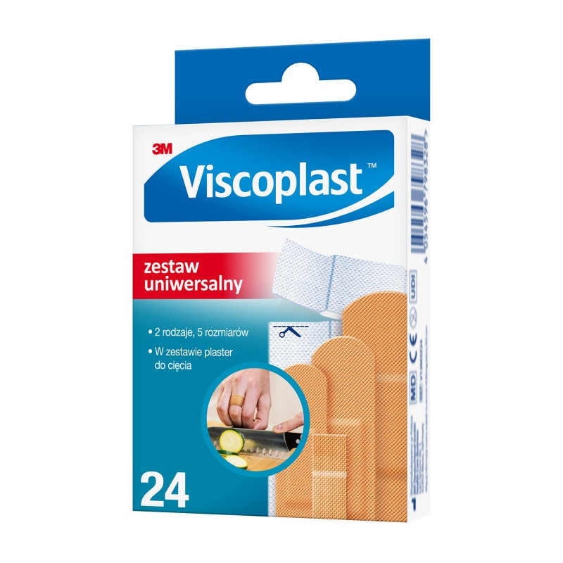 Zestaw plastrów VISCOPLAST, 24szt.