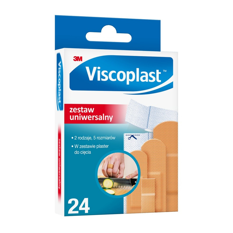 Zestaw plastrów VISCOPLAST, 24szt.