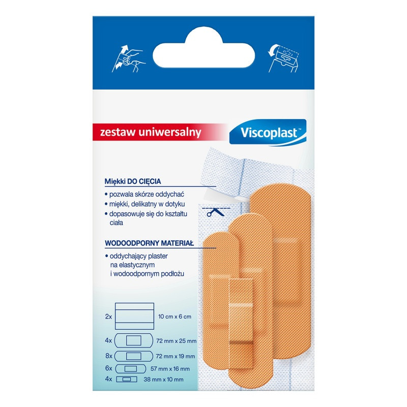 Zestaw plastrów VISCOPLAST, 24szt.