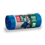 Worki na śmieci ANNA ZARADNA, z taśmą ściągającą, supermocne, 35 l, 15 szt., niebieskie