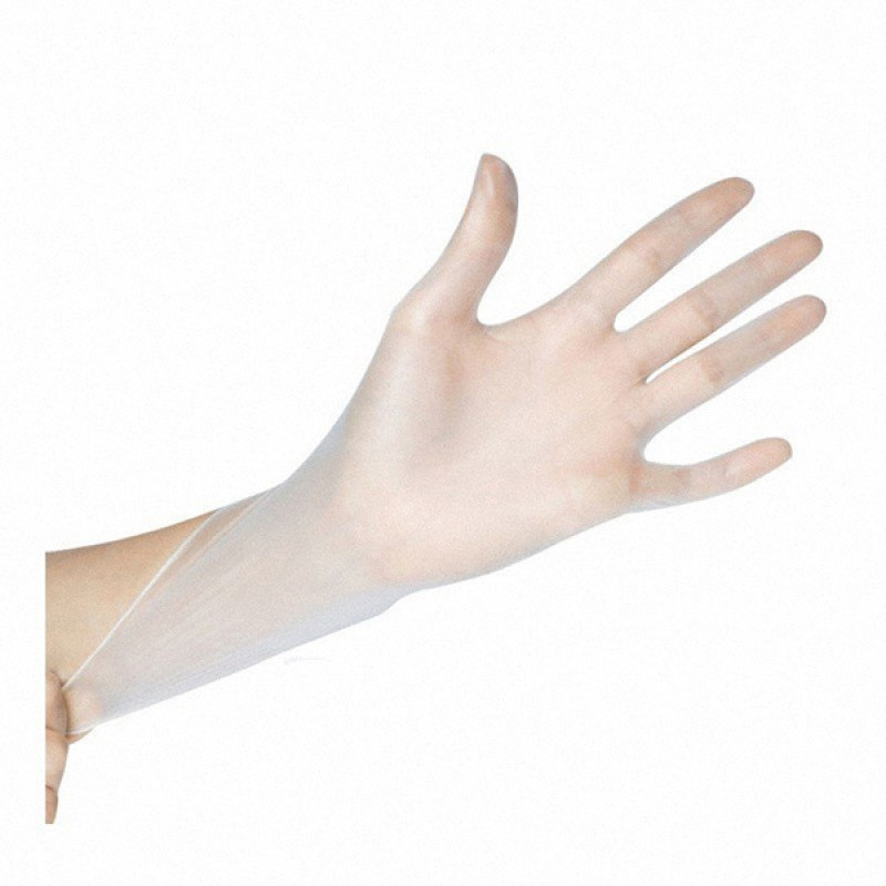 Rękawice winylowe STELLA, 100 szt., L, białe