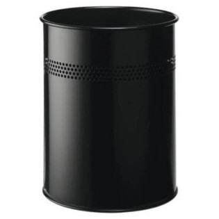 Kosz na śmieci, 15l, z perforacją, czarny