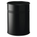 Kosz na śmieci, 15l, z perforacją, czarny