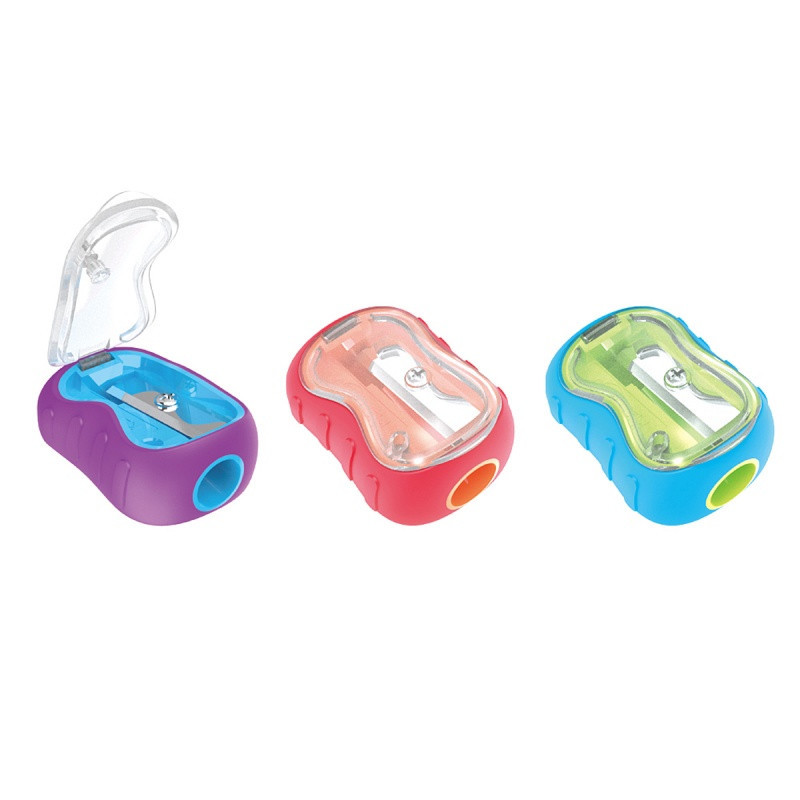 Temperówka plastikowa KEYROAD Seed, pojedyncza, z osłoną, średnica: 8mm, 2szt, blister