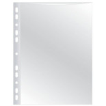 Koszulki na dokumenty Q-CONNECT, PP, A4, krystal, 50mikr., 100szt., transparentna