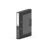 Segregator NEW BINDER MOXOM, plastikowy, A4/50mm, transparentny ciemny