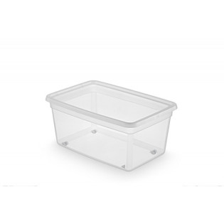 Pojemnik do przechowywania MOXOM Basestore Box, na kółkach, 40l, (580 x 390 x 250mm), transparentny