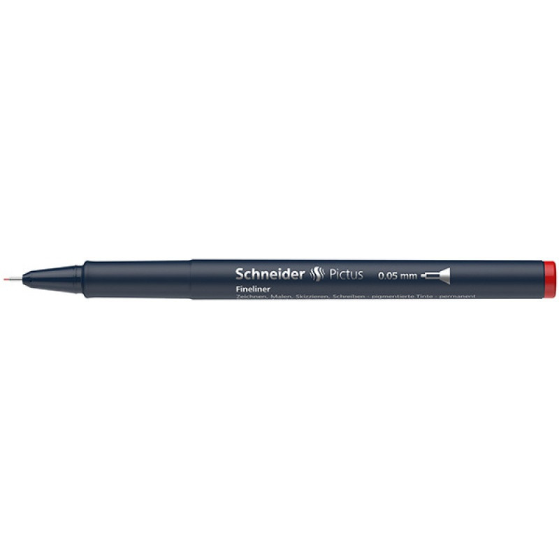 Cienkopis SCHNEIDER Pictus, 0,05 mm, czerwony