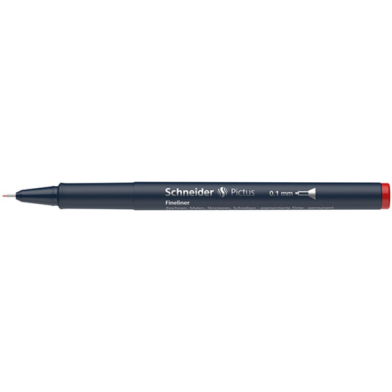 Cienkopis SCHNEIDER Pictus, 0,1 mm, czerwony
