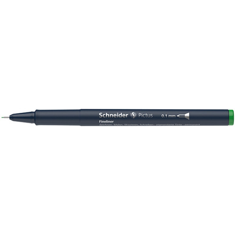 Cienkopis SCHNEIDER Pictus, 0,1 mm, zielony