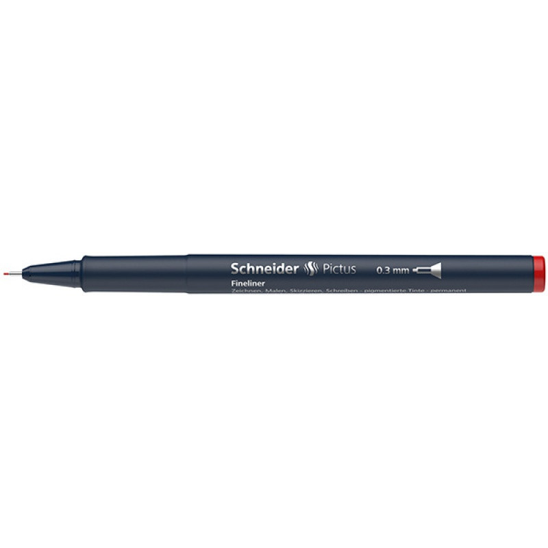 Cienkopis SCHNEIDER Pictus, 0,3 mm, czerwony