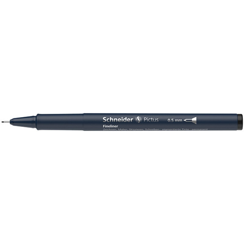 Cienkopis SCHNEIDER Pictus, 0,5 mm, czarny