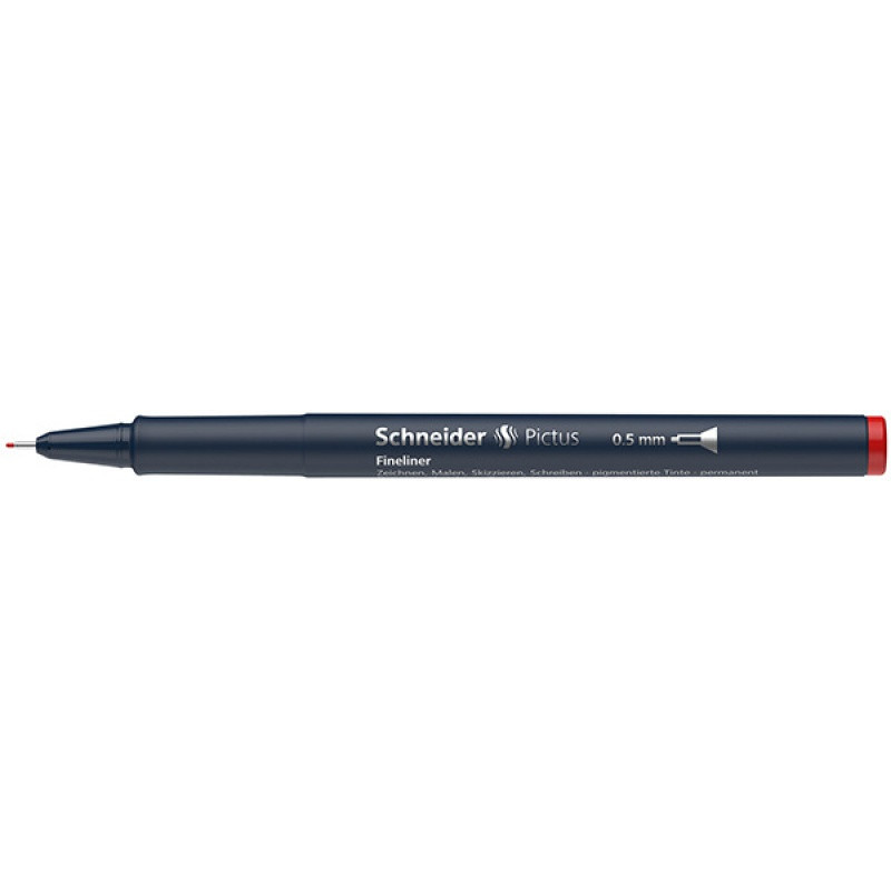 Cienkopis SCHNEIDER Pictus, 0,5 mm, czerwony