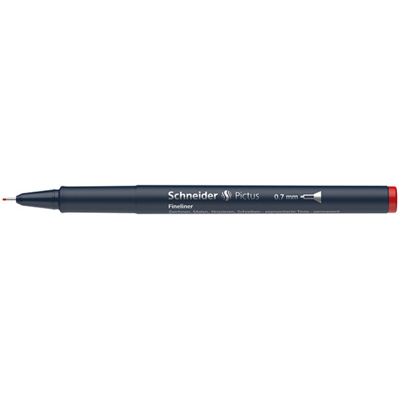 Cienkopis SCHNEIDER Pictus, 0,7 mm, czerwony
