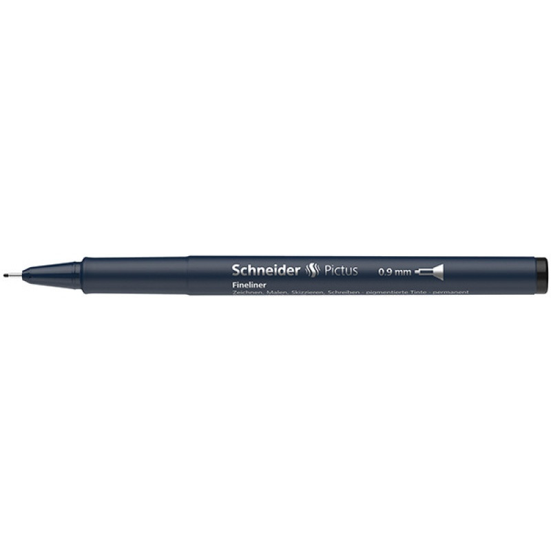 Cienkopis SCHNEIDER Pictus, 0,9 mm, czarny