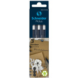 Zestaw cienkopisów SCHNEIDER Pictus, 3 szt., czarne, mix grubości